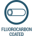 Fluorocarbon coated